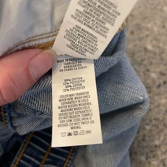 AERIE Daydream Denim Elastic Waist Short *NEW* - Picture 7 of 9